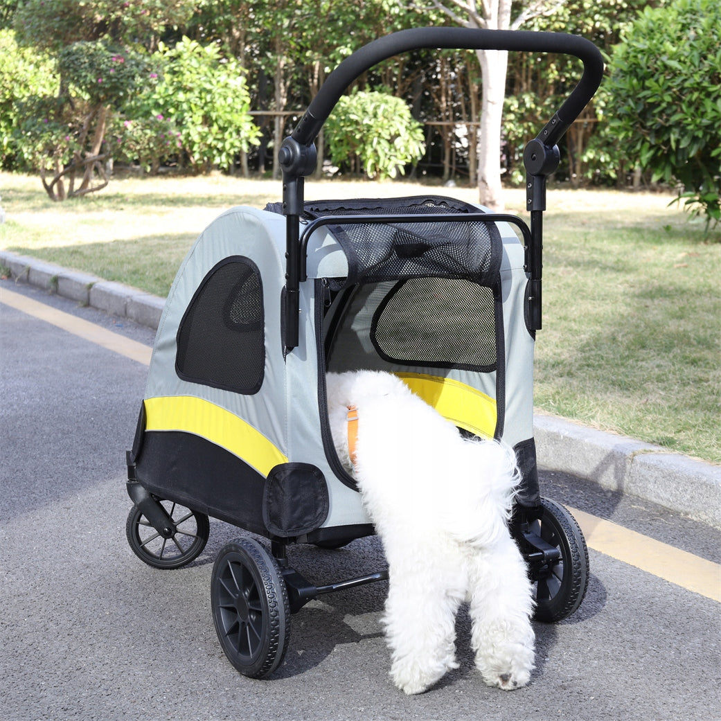 Medium stroller cat dog transporter up to 20 kg 4 wheels Size M/L