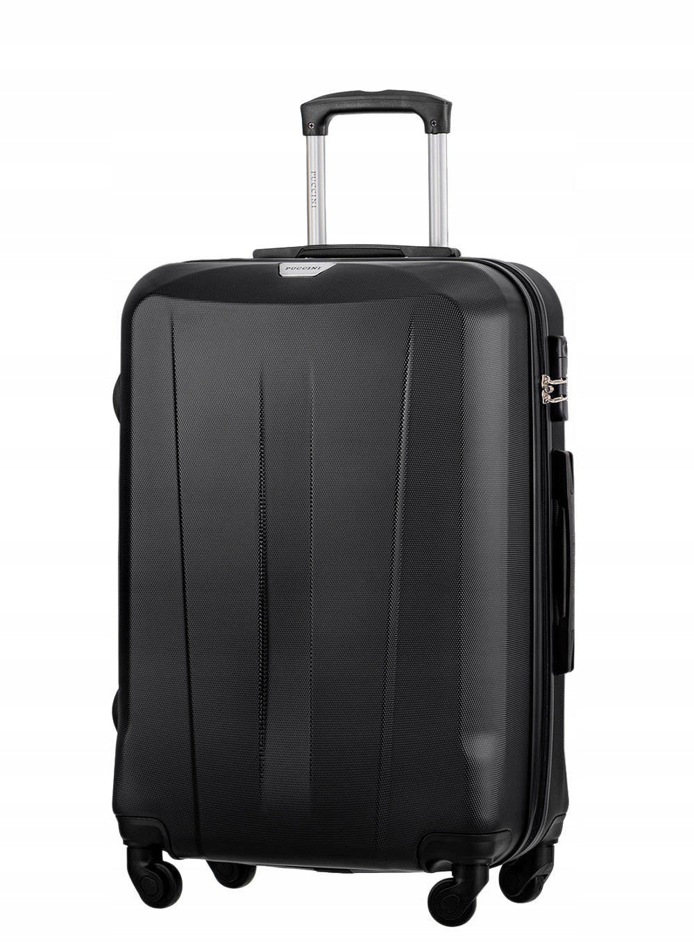 Medium suitcase Puccini Paris - black Height 67 cm