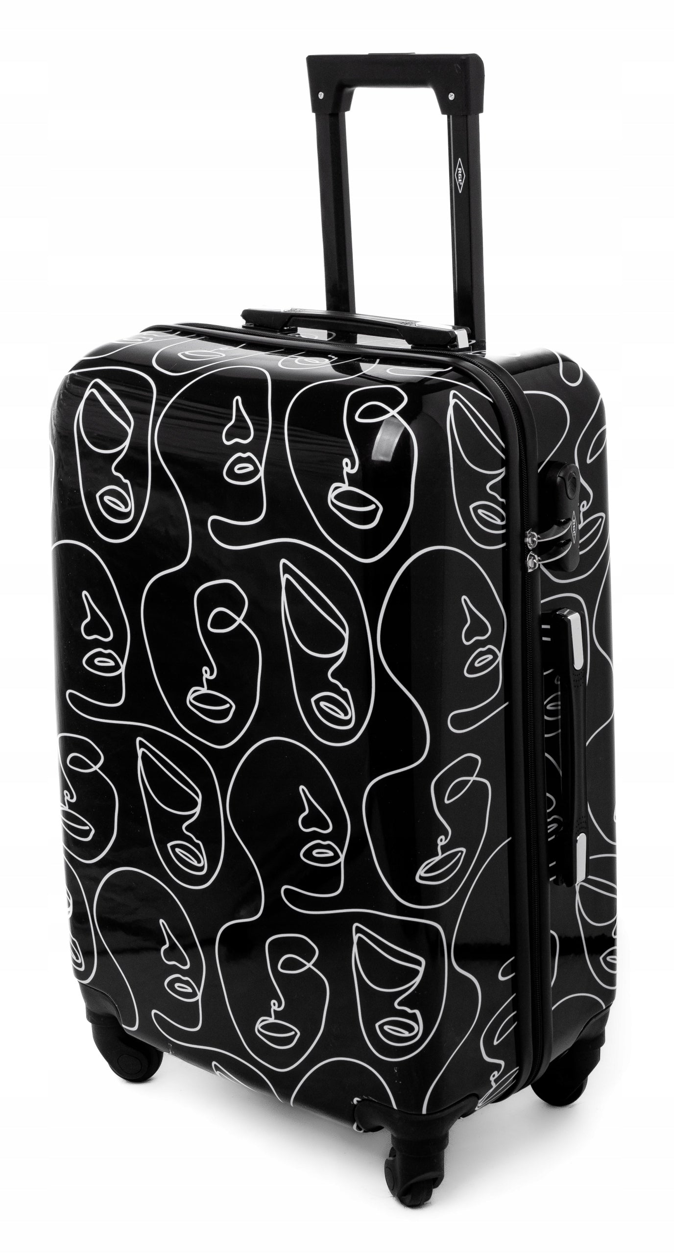 Medium suitcase TRAVEL BAG ON WHEELS HIKING ABS XL Height 66 cm