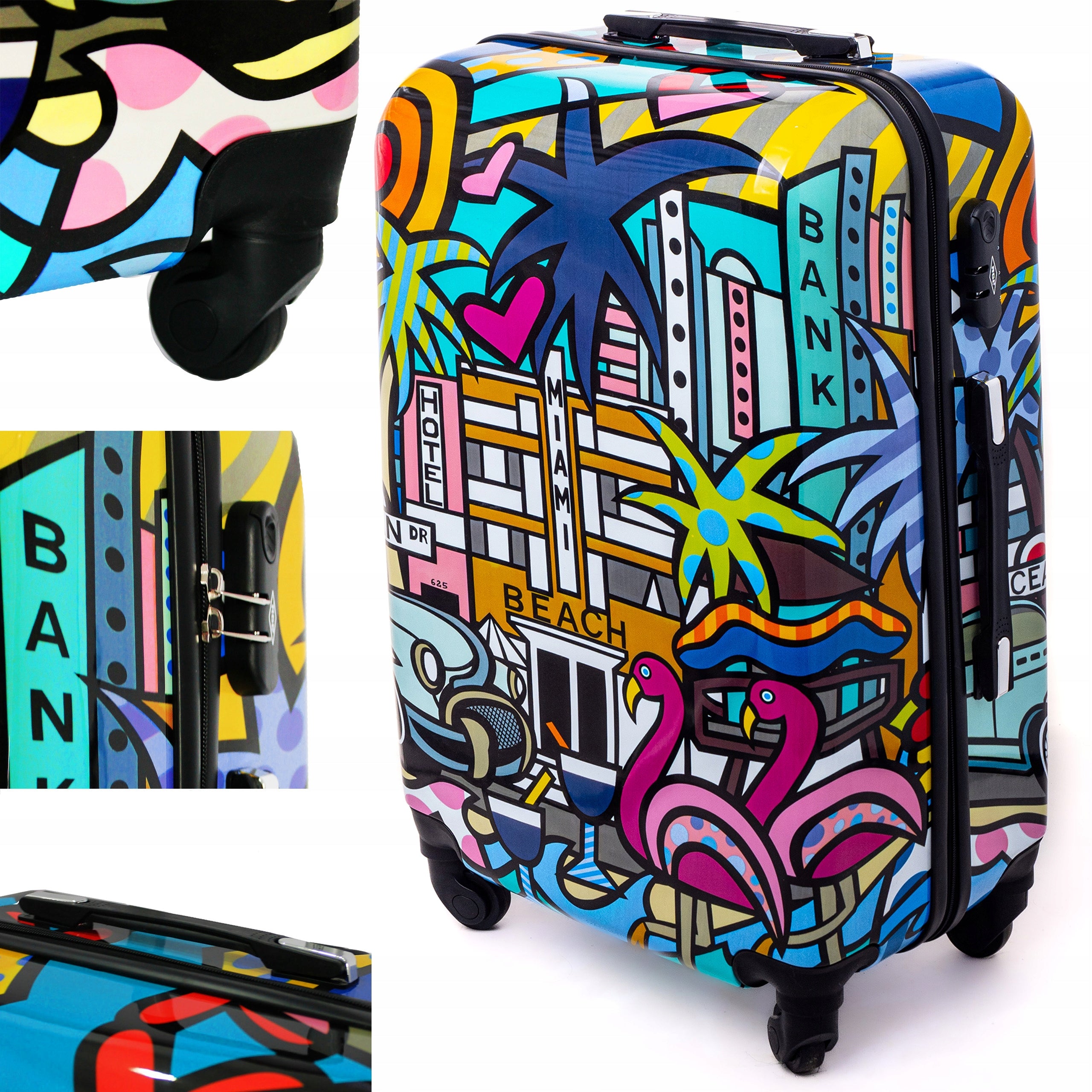 Medium suitcase TRAVEL BAG ON WHEELS HIKING ABS XL Manufacturer code 5188 ŚREDNIA WALIZKA rgl