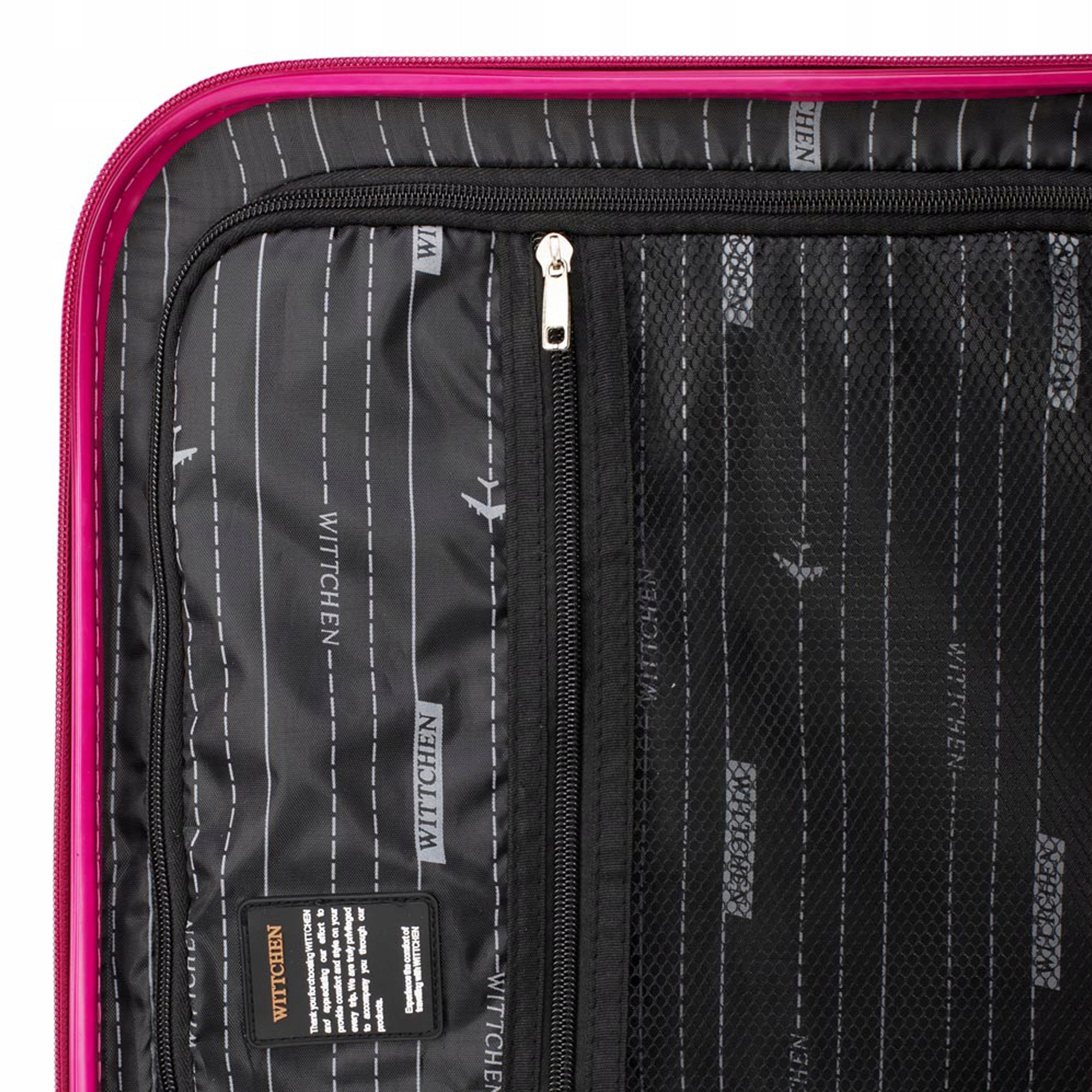 Medium suitcase WITTCHEN Groove Line 56-3A-312-34 pink Width (longer edge) 45 cm