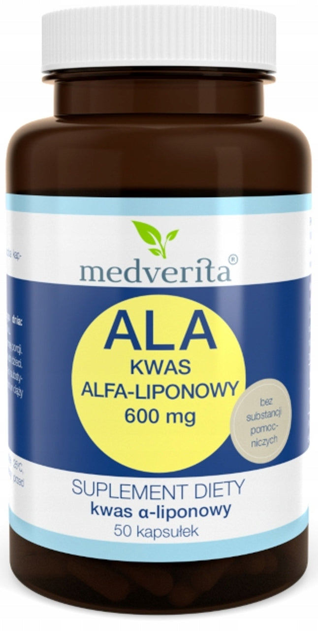 Medverita ALA 600mg - Supplement for digestion 50 capsules