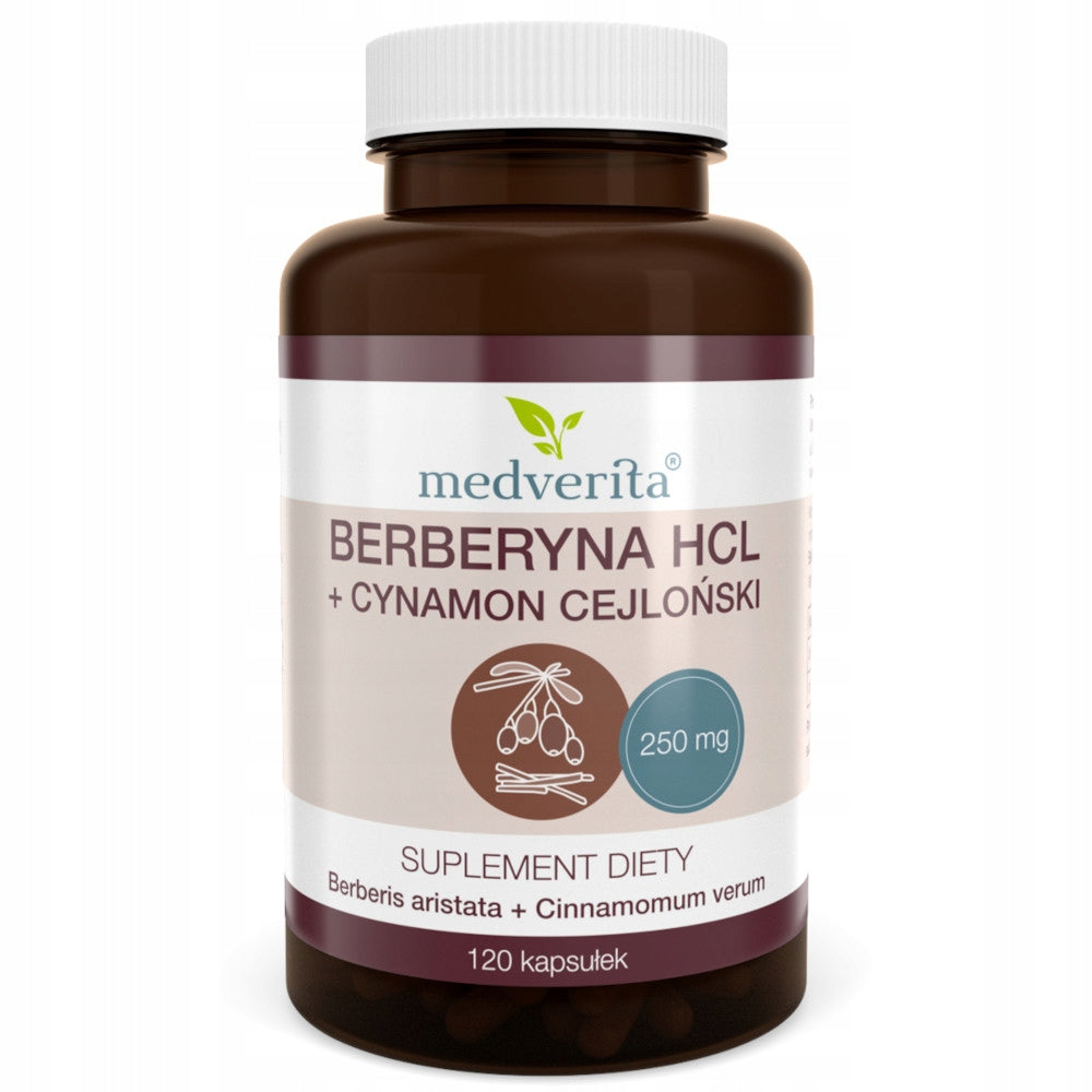 Medverita Berberine HCL 98% Cinnamon 120 k