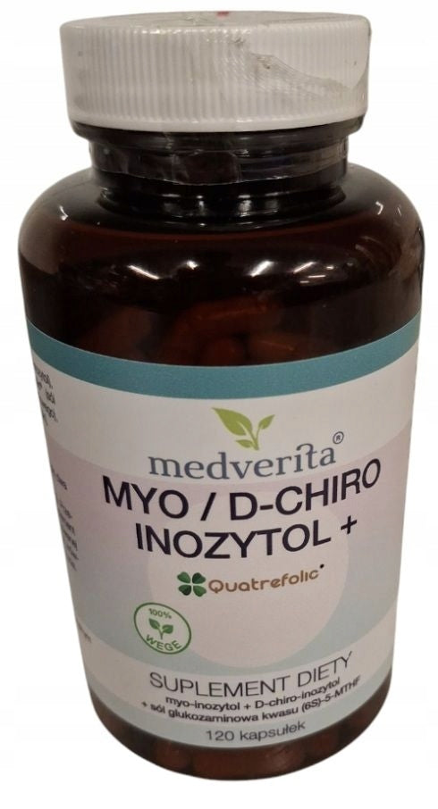 Medverita MYO / D-CHIRO-INOSITOL 120 kaps FOLIC ACID RESISTANCE