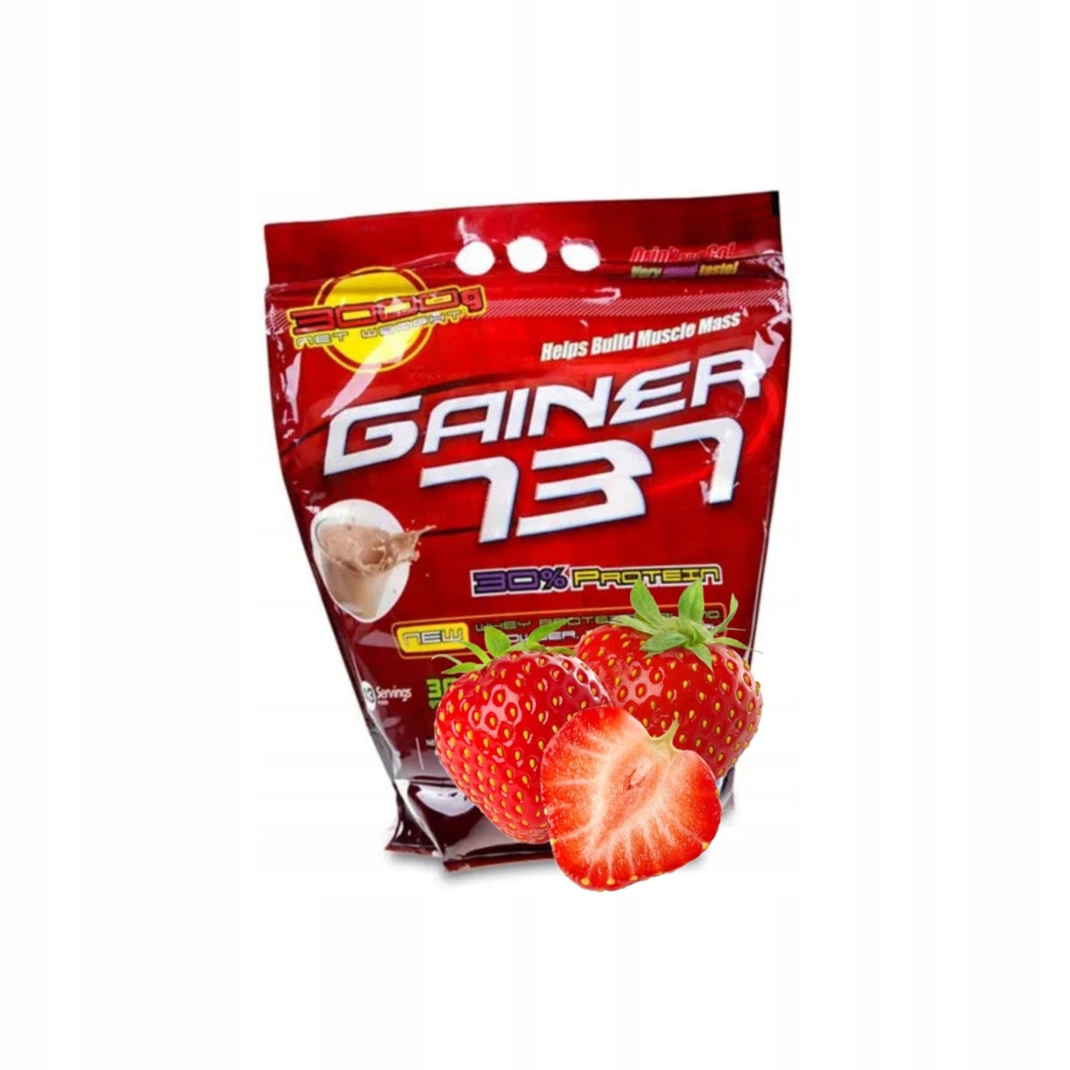 Megabol Gainer 737 3000 g Strawberry Protein Conditioner WPI WPC Muscle Mass