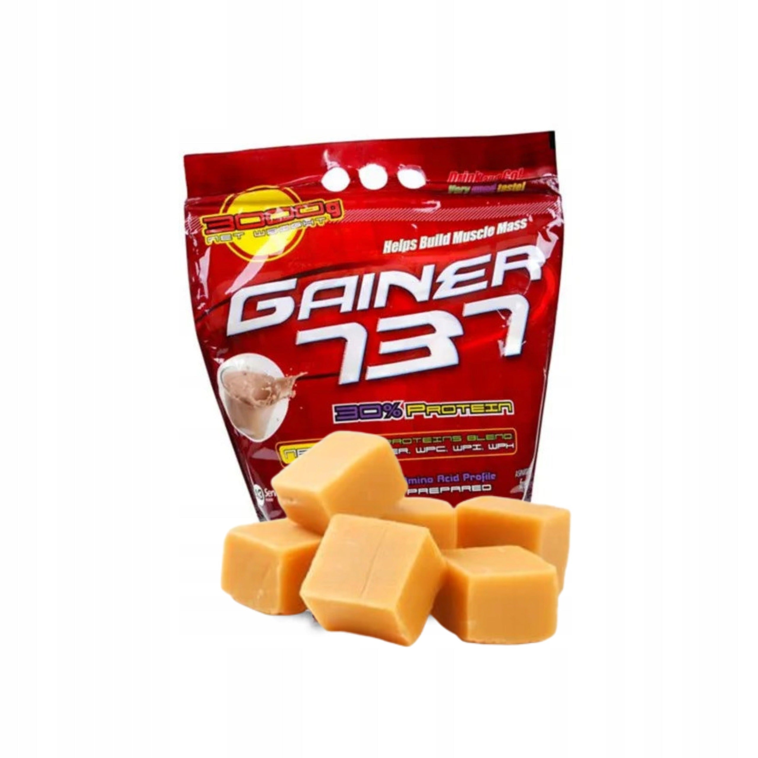 Megabol Gainer 737 3000 g Toffee Protein Conditioner WPI WPC Muscle Mass