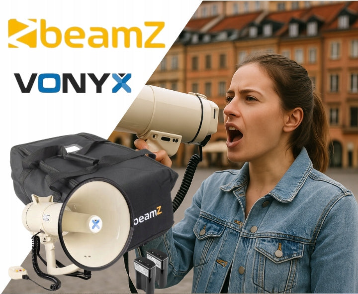 Megaphone 120W+ carry bag+ two batteries long range demonstrations EAN (GTIN) 8715693347296