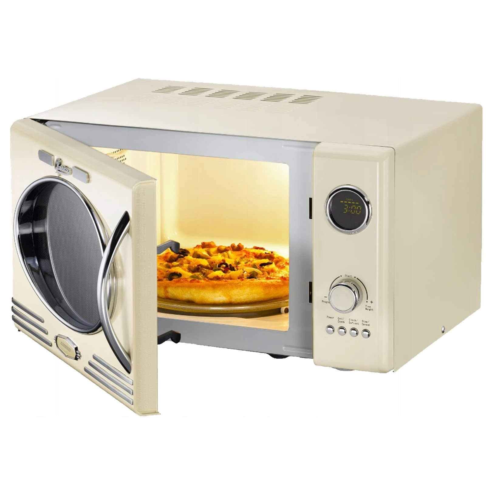 Melissa 16330128 Retro Microwave Oven 23l 1000W Cream Grill