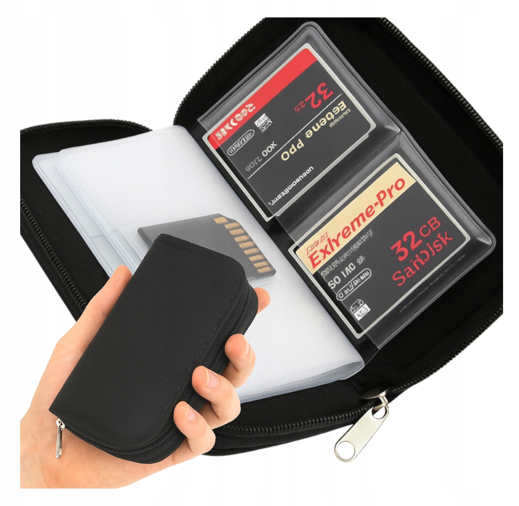 Memory Card Case SD microSD CF Compact Flash Organizer Case