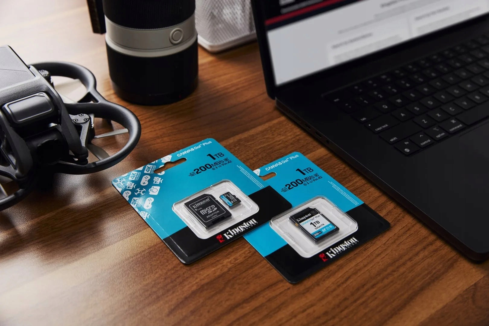 Memory card Kingston Canvas Go Plus SDG4/1TB (1TB; Class U3, V30) Card capacity 1000 GB
