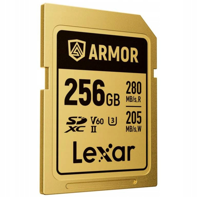 Memory card Lexar SDXC ARMOR Gold UHS-II U3 IP68 R280/W205, 256GB V60 Manufacturer Lexar