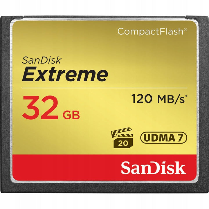 Memory card SANDISK Extreme CF 32GB Compact Flash 120/85 EAN (GTIN) 0619659123680