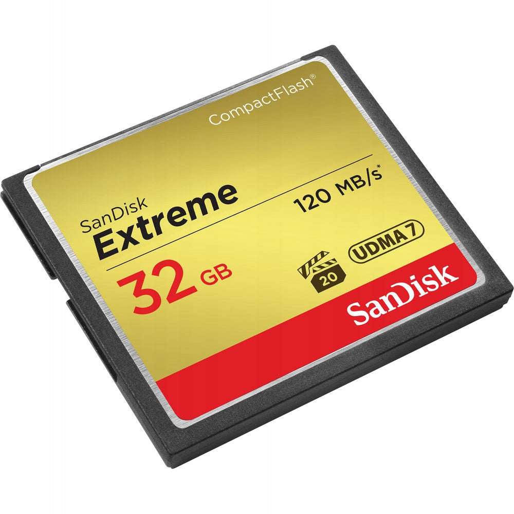 Memory card SANDISK Extreme CF 32GB Compact Flash 120/85 Manufacturer code SDCFXSB-032G-G46