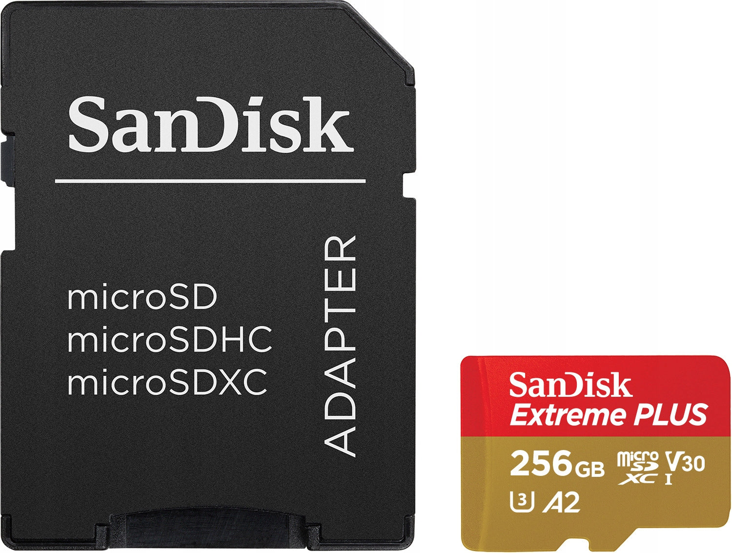 Memory card SANDISK Extreme Plus microSDXC 256GB + Adapter