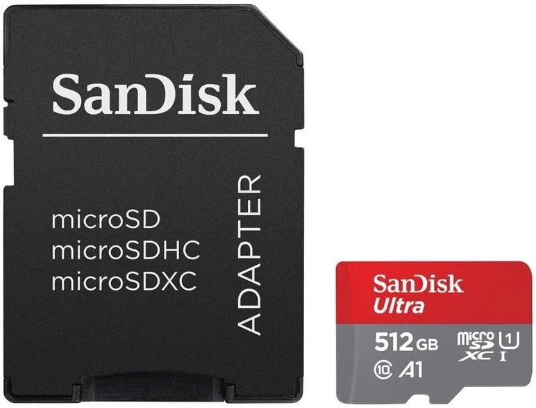 Memory card SANDISK Ultra Android microSDXC 512 GB 150 MB/s A1 C10 UHS-I