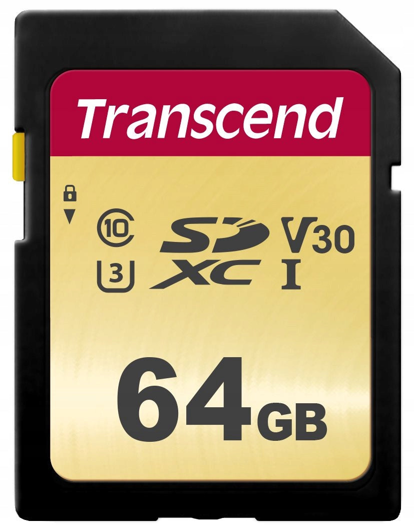 Memory card Transcend SDXC 500S 64GB Class 10 UHS-I U3 V30 95mb/s