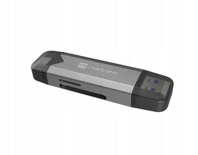 Memory card reader NATEC Scarab 3 USB-A/USB-C/SD/MICRO SD/USB Grey Manufacturer code Scarab 3