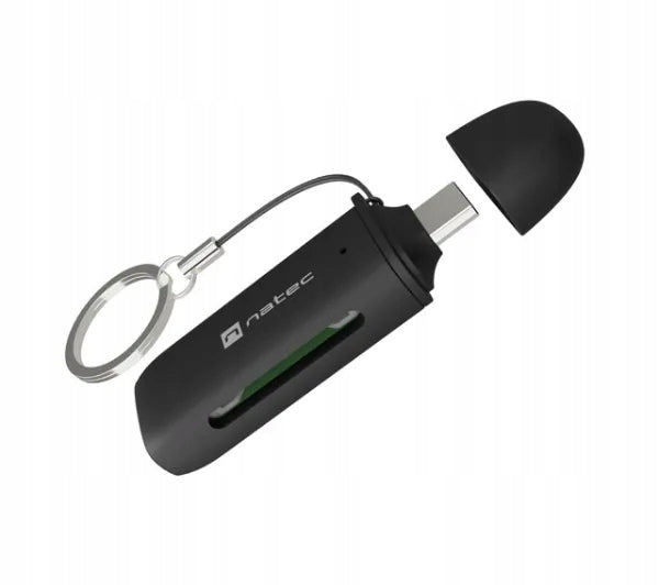 Memory card reader Natec Scarab C NCZ-2365 USB Type-C SD/microSD Black Manufacturer code NCZ-2365