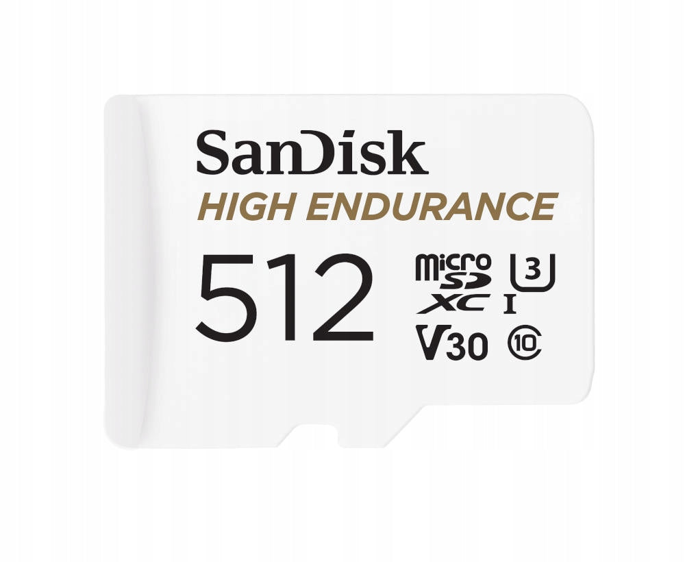 Memory card with adapter SanDisk High Endurance microSDXC 512GB V30 / U3 Packaging status original