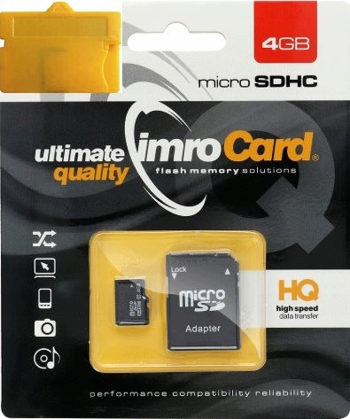 Memory card xD 4GB micro SD card +adapter XD