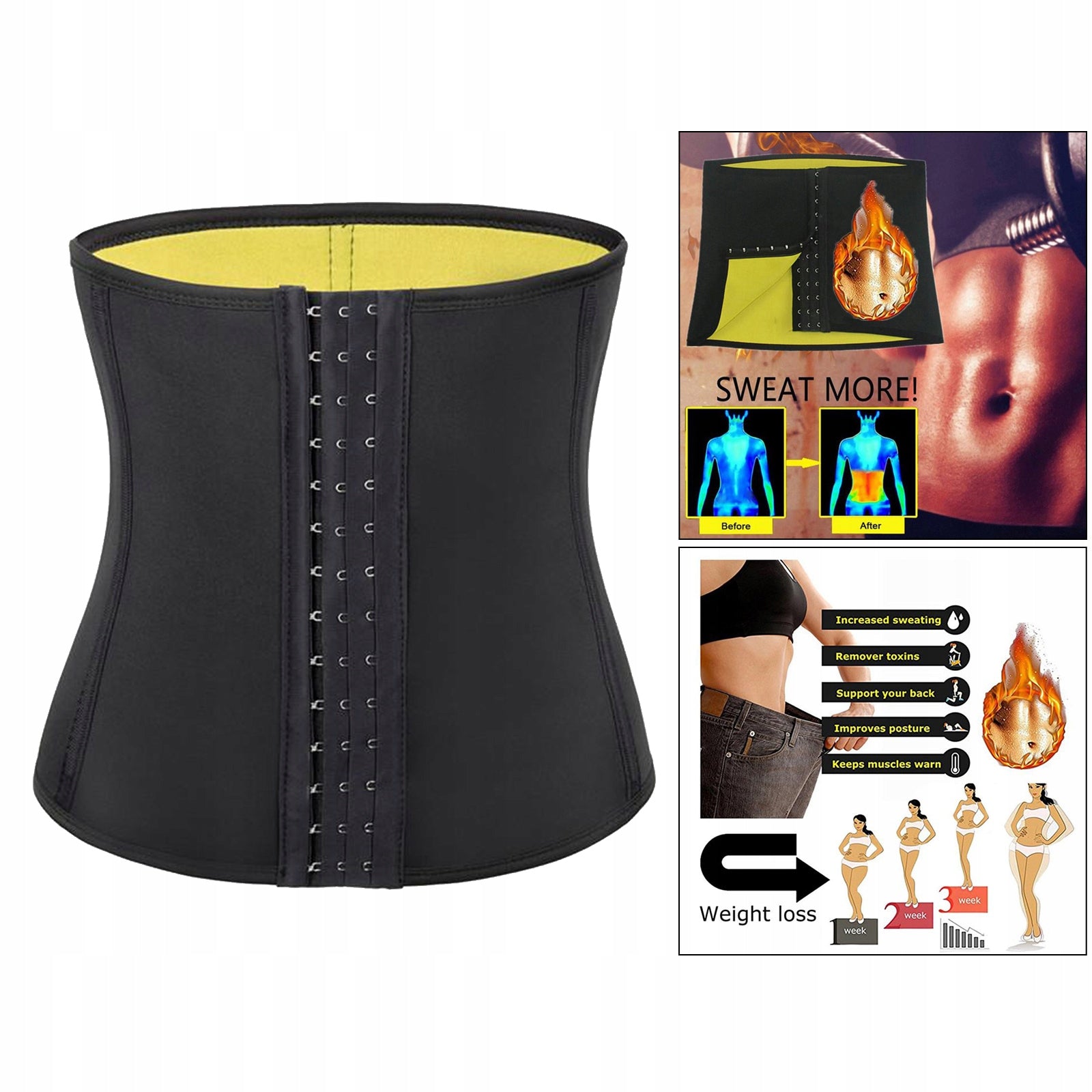 Men Support Sweat Corset , XL Model men waist trainer for weight loss male corset fat
