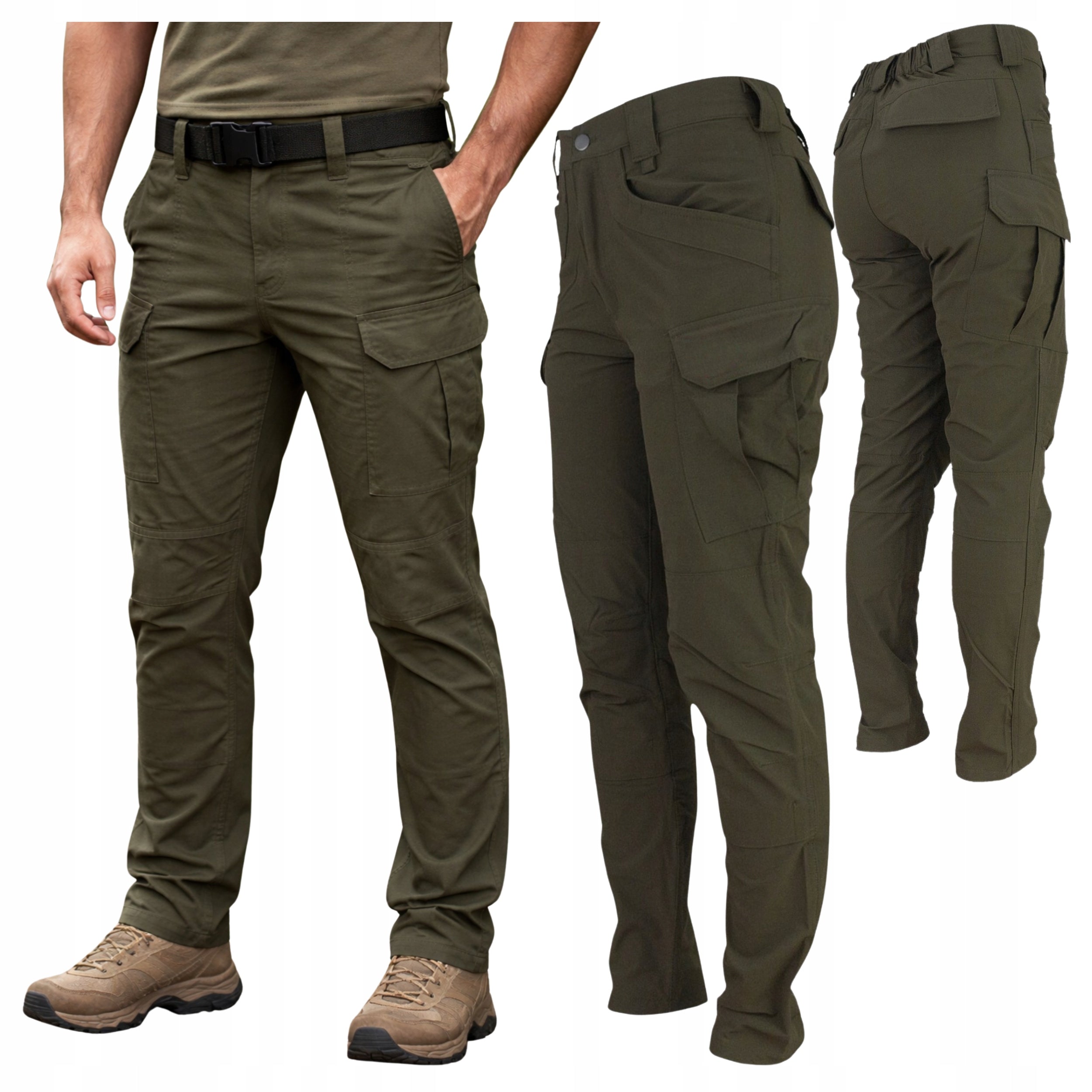 Men's Cargo Pants Military Tactical Strong Elastic Health and Safety