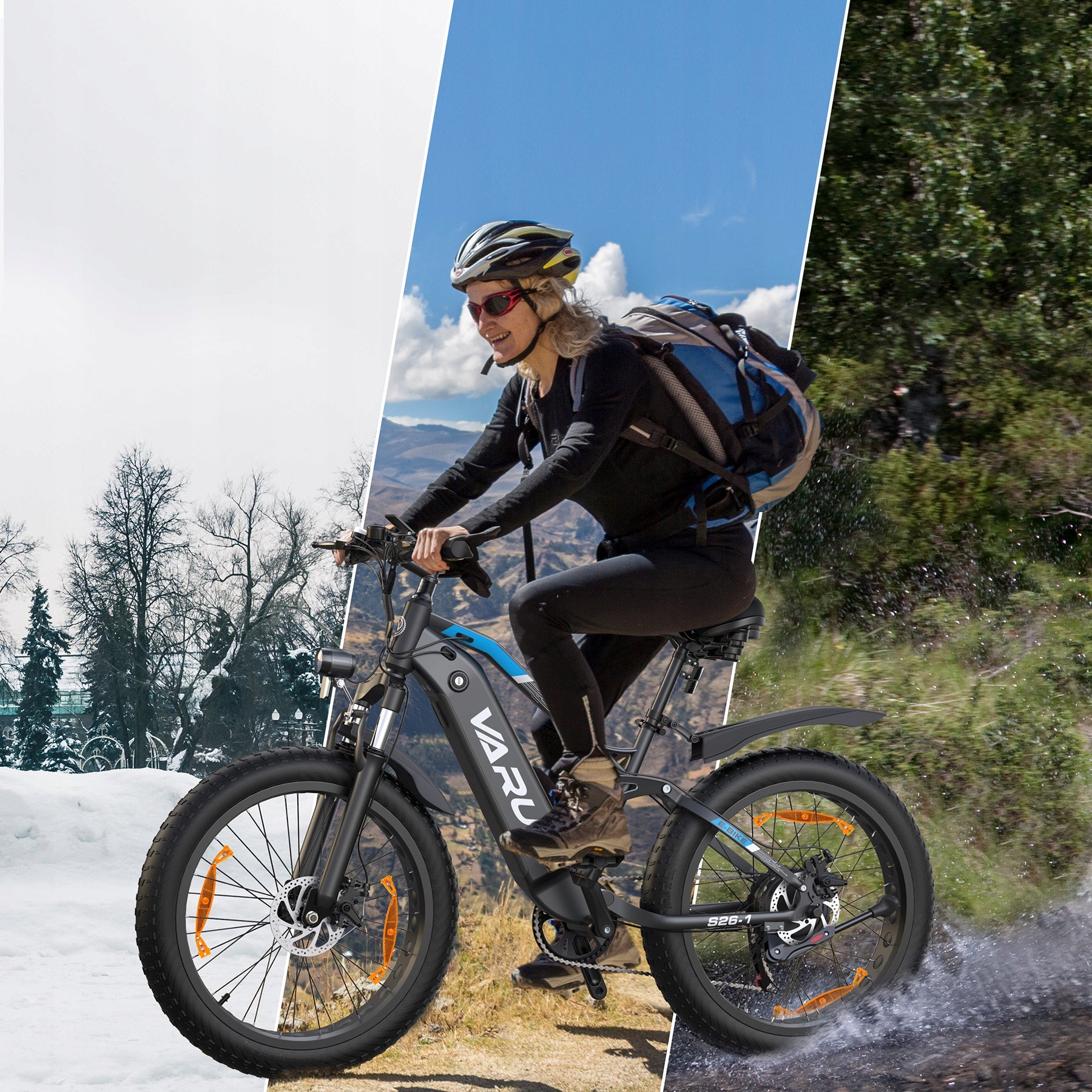 Men's/Female Electric Mountain Bike 250W 150km 26 x 4,0” 48V 18Ah 25KM/H Model S26-1
