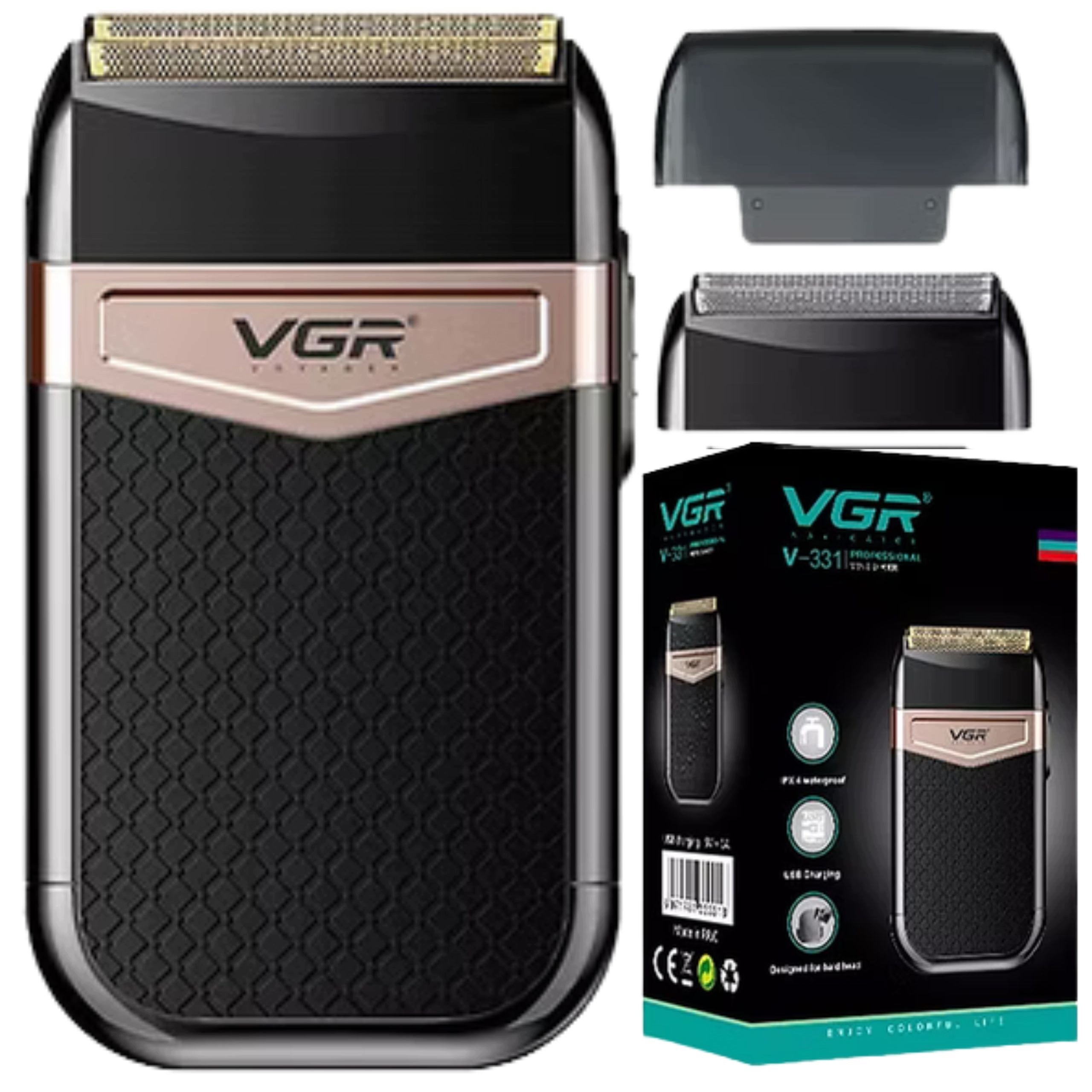 Men's Foil Shaver For Beard Body Head USB IPX4 Wet Dry