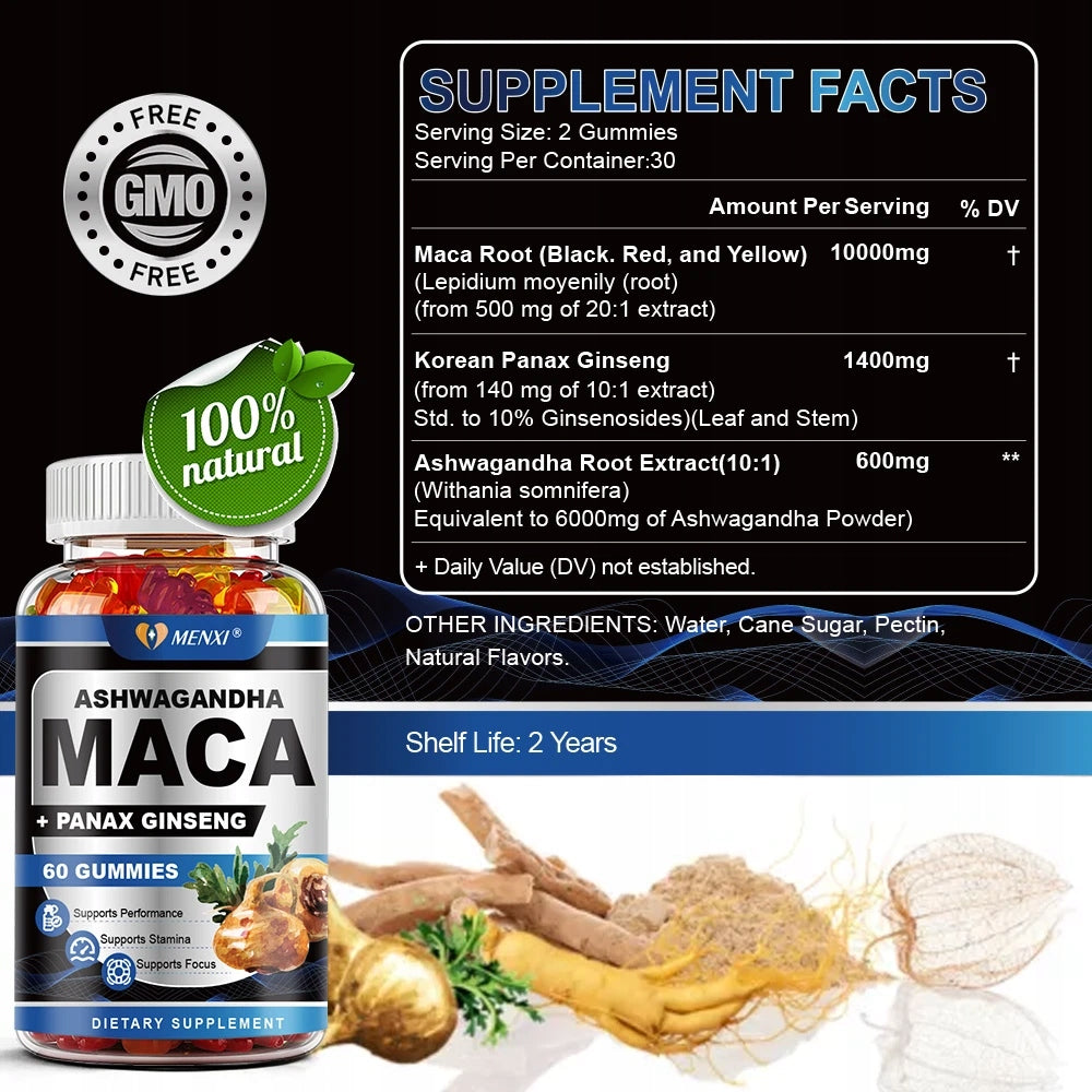Men's Gummies Booster & Thicker Durable Stronger Larger 60 Gummies Expiration date at least 1 year from the date of purchase