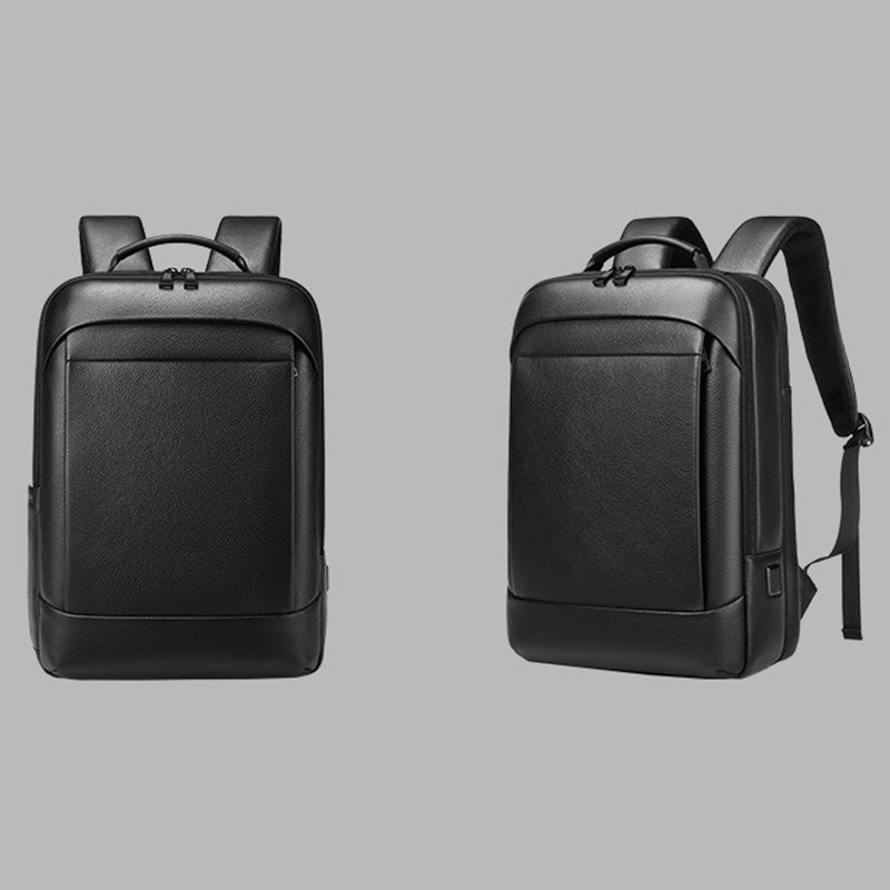 Men's LEATHER BACKPACK Stylish Backpack Laptop USB Brand no brand