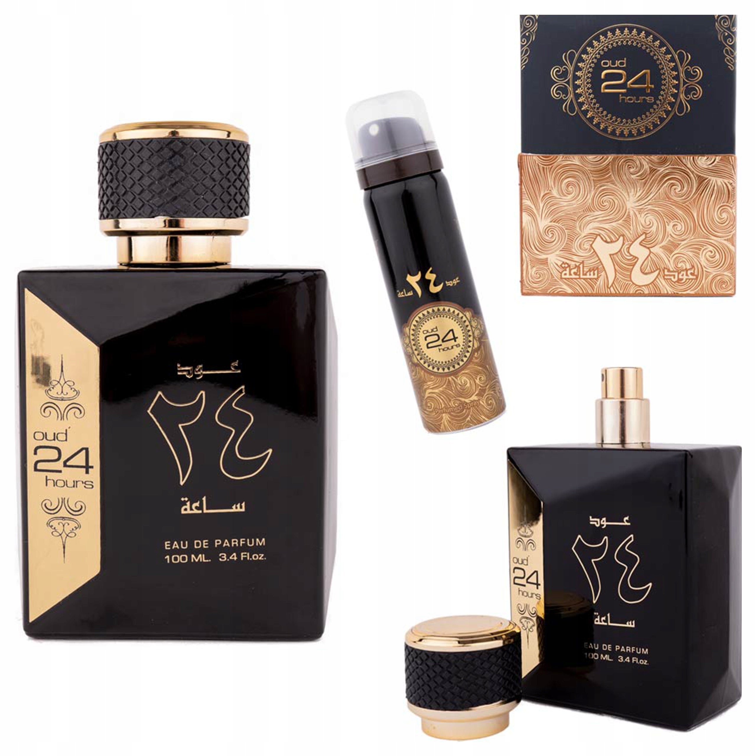 Men's Perfume Arabic Ard Al Zaafaran Oud 24 Hours + Deodorant Permanent Packaging status original