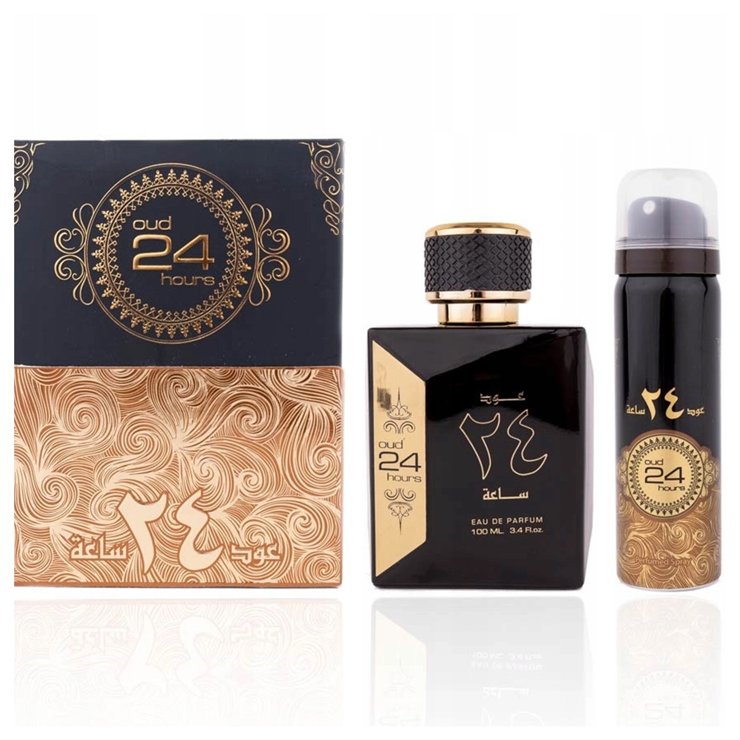 Men's Perfume Arabic Ard Al Zaafaran Oud 24 Hours + Deodorant Permanent