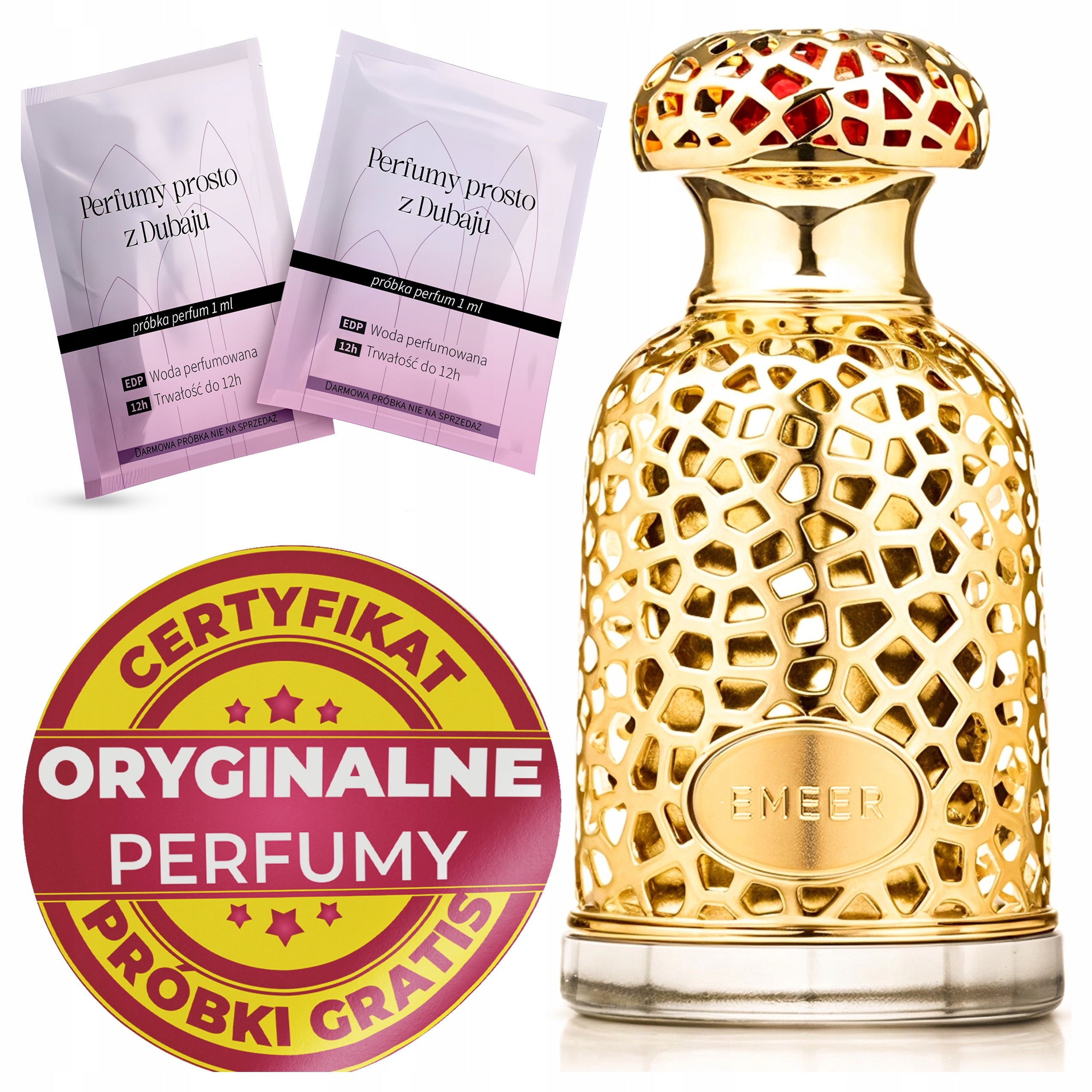 Men's Perfume Arabic Lattafa Emeer 100ml ORIGINAL + Samples Certificate
