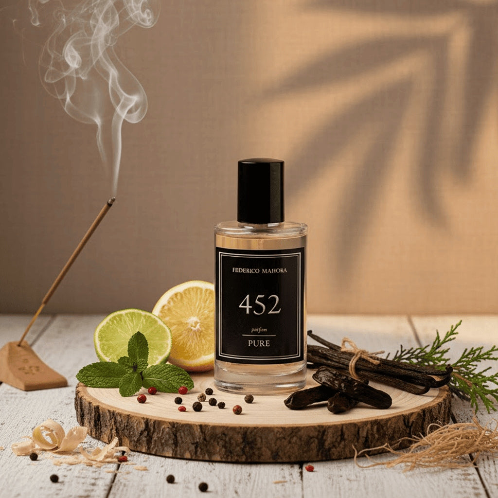 Men's Perfume FM 452 PURE 20% 50ml Citrus Neroli Aldehyde Mint Beans Packaging status original