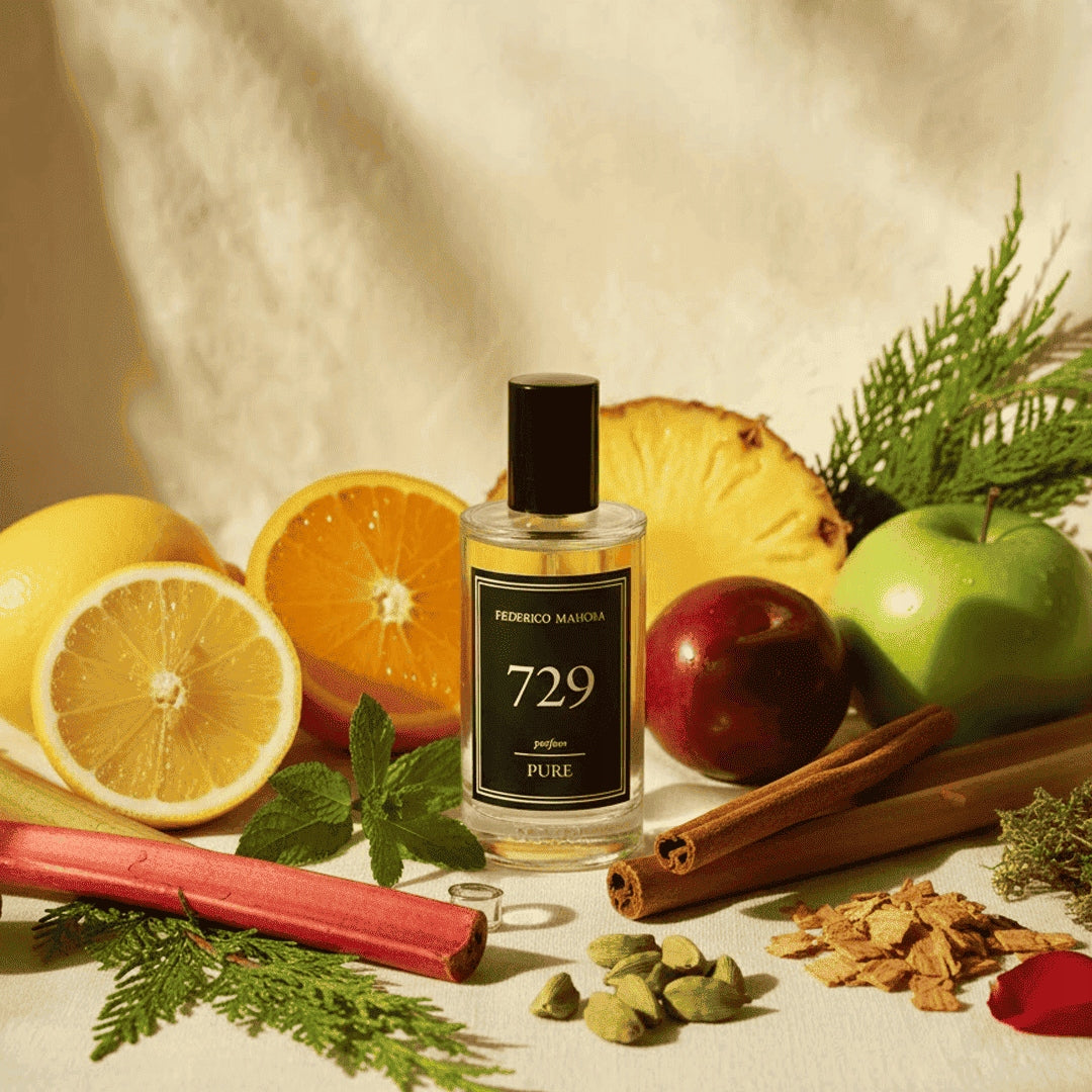 Men's Perfume FM 729 Pure 20% 50ml Fougere Woody Oriental Vanilla Packaging status original