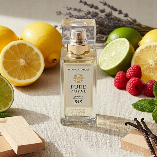 Men's Perfume FM 843 PURE ROYAL 50ml Woody Lemon Mandarin Lavender Packaging status original