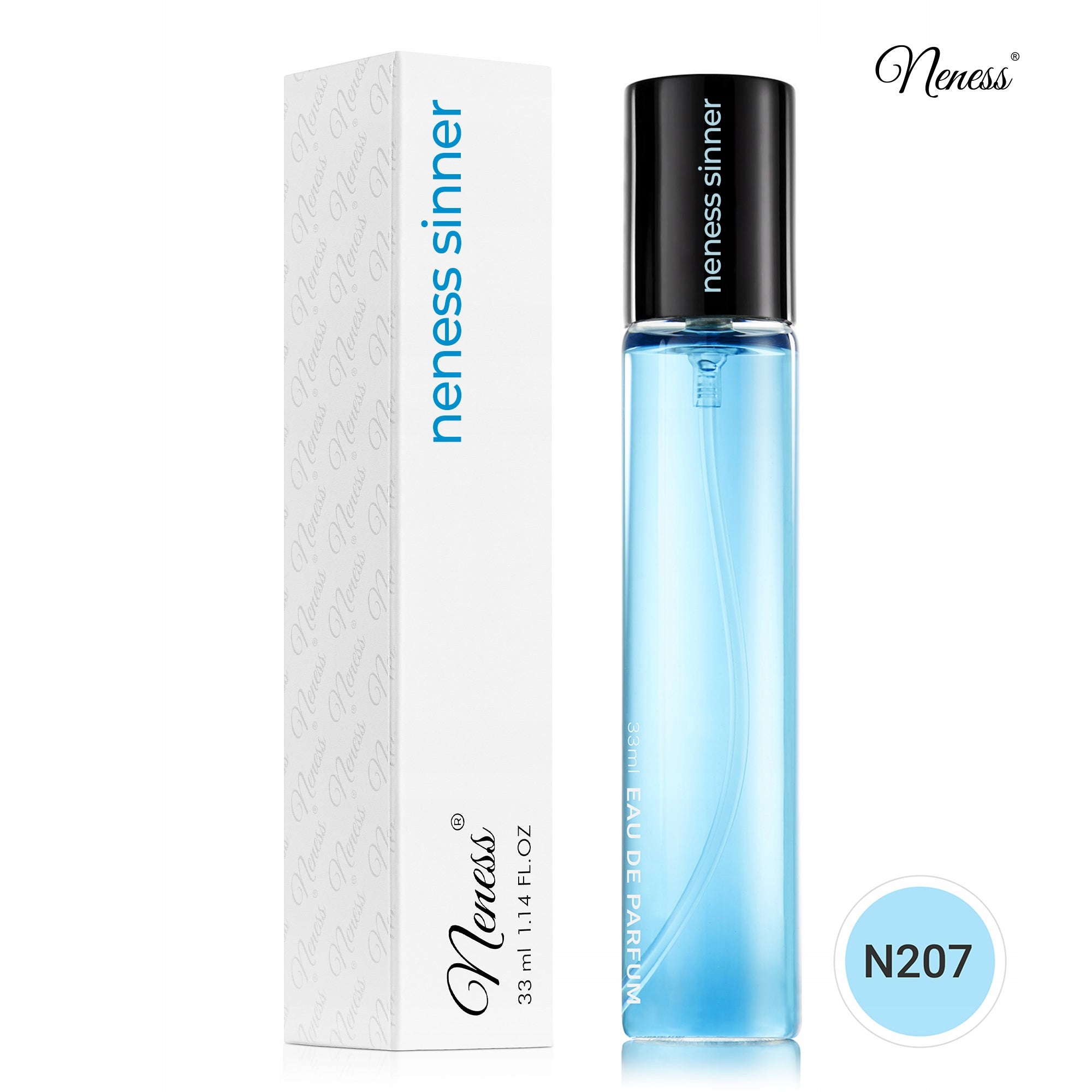 Men's Perfume Neness Sinner 207 Perfumed Water Perfume 33 ml Packaging status original