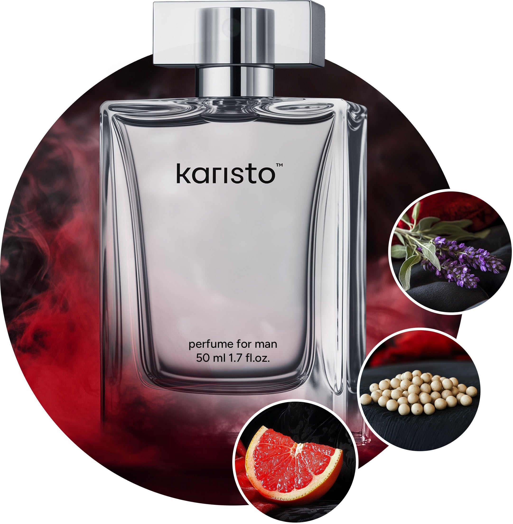 Men's Perfume Strong Long Lasting Original Fragrance for Men 50ml Manufacturer code Perfumy Męskie Karisto
