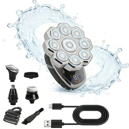 Men's Shaver + Shaving and Hair Machine + Beard and Head Nose Trimmer