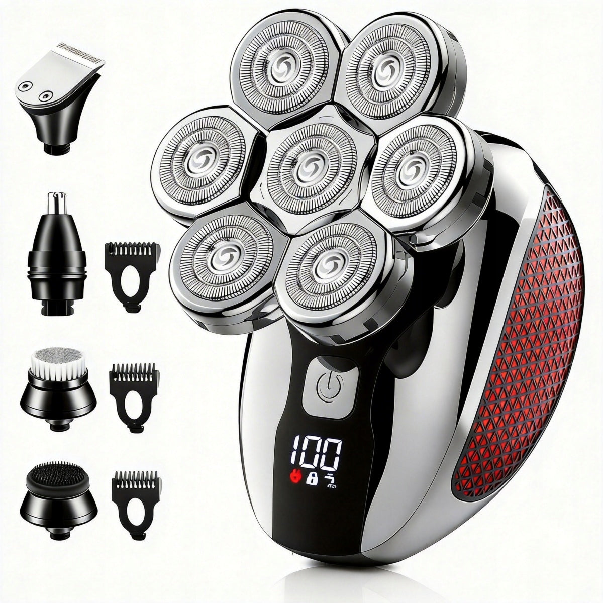 Men's Shaver + Shaving and Hair Machine + Beard and Head Nose Trimmer