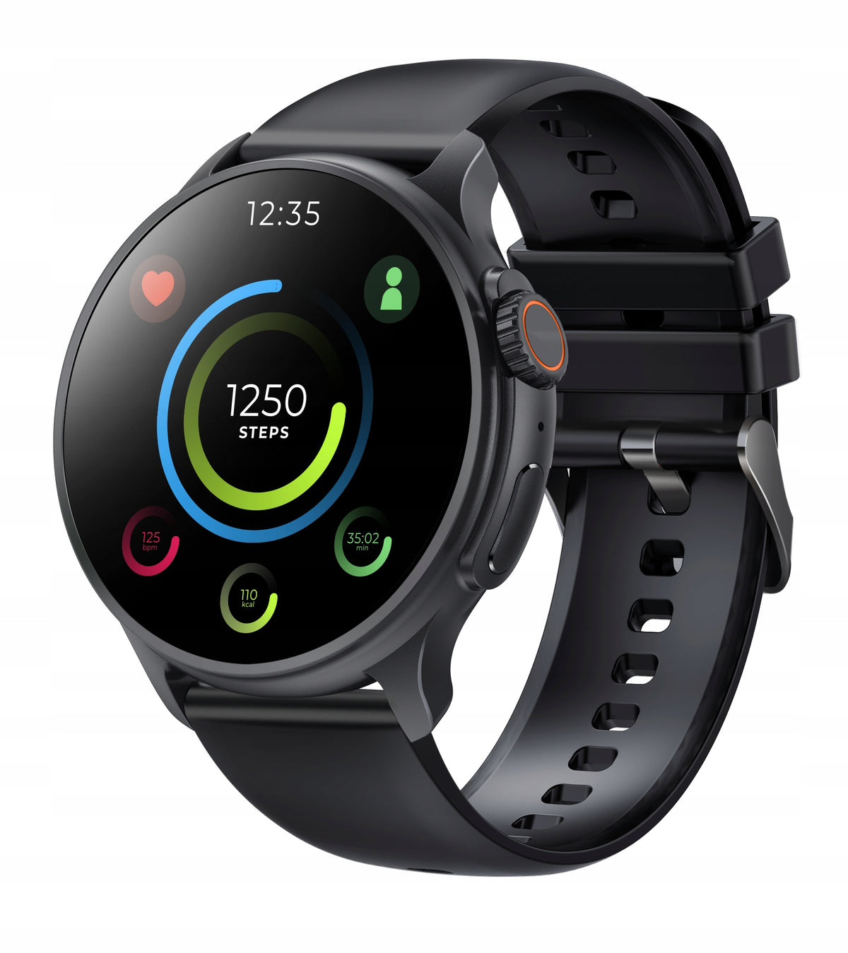 Men's Smartwatch Functions PULS NOTIFICATION GlacierX Aura Black