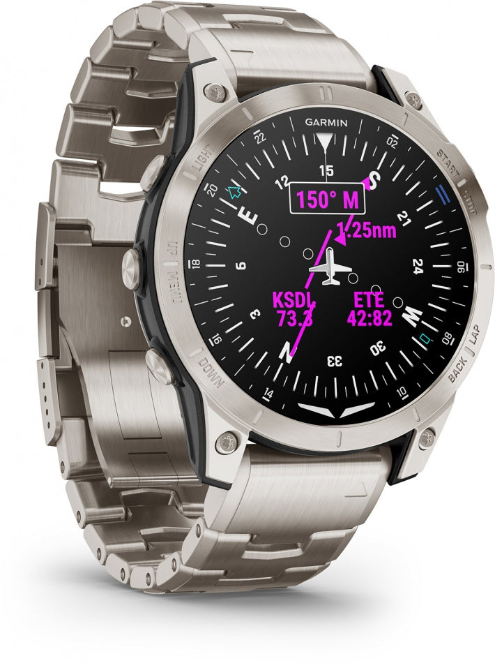 Men's Smartwatch GARMIN 010-02582-51 Steel Sports Aviation Brand Garmin