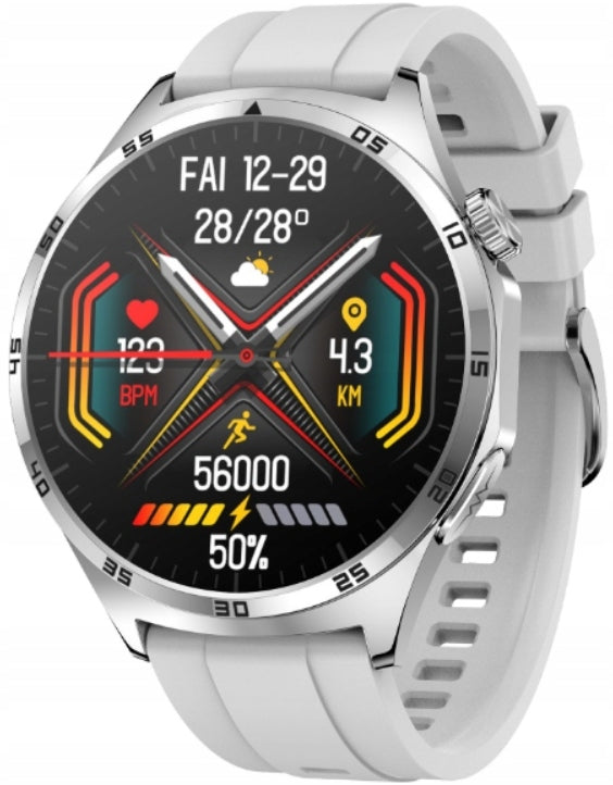 Men's Smartwatch MT300 AMOLED ECG Pressure Heart Rate Glucose Talk Bluetooth Batteries included yes