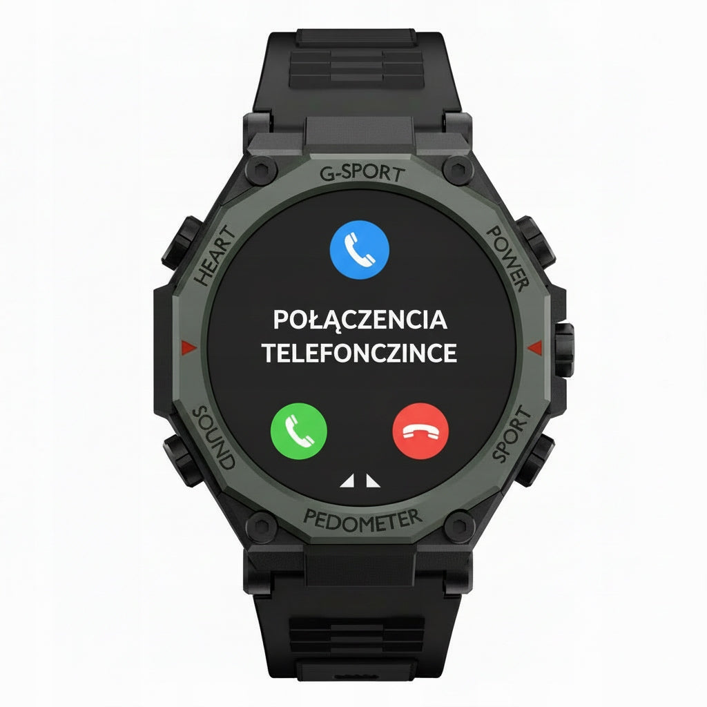 Men's Smartwatch Talk Bluetooth Steps Pulse Sports Large LED Screen PL Brand no brand