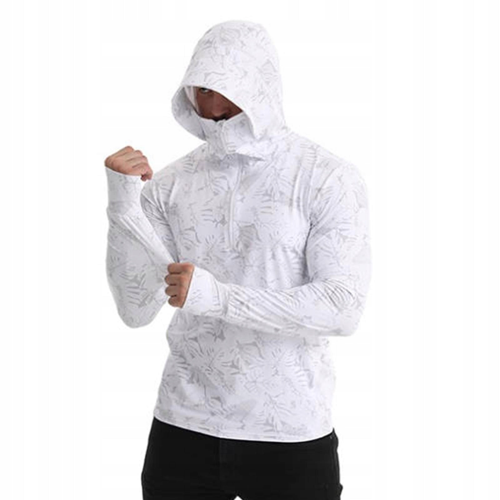 Men s Sun Protection Hoodie Shirt Sun Protective Clothing for Men Thin XL Model Sun Protection Fishing Shirt