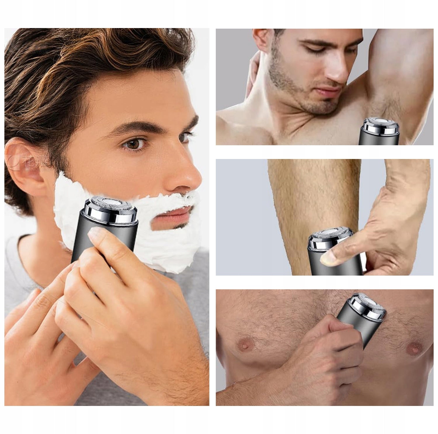Men's Tourist Shaver Mini Razor Black Charged USB Packaging status original