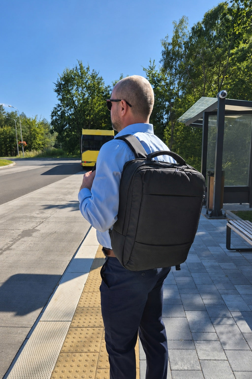 Men's Travel Backpack USB Hand Luggage for Airplane RYANAIR LOT WIZZ AIR Packaging status original