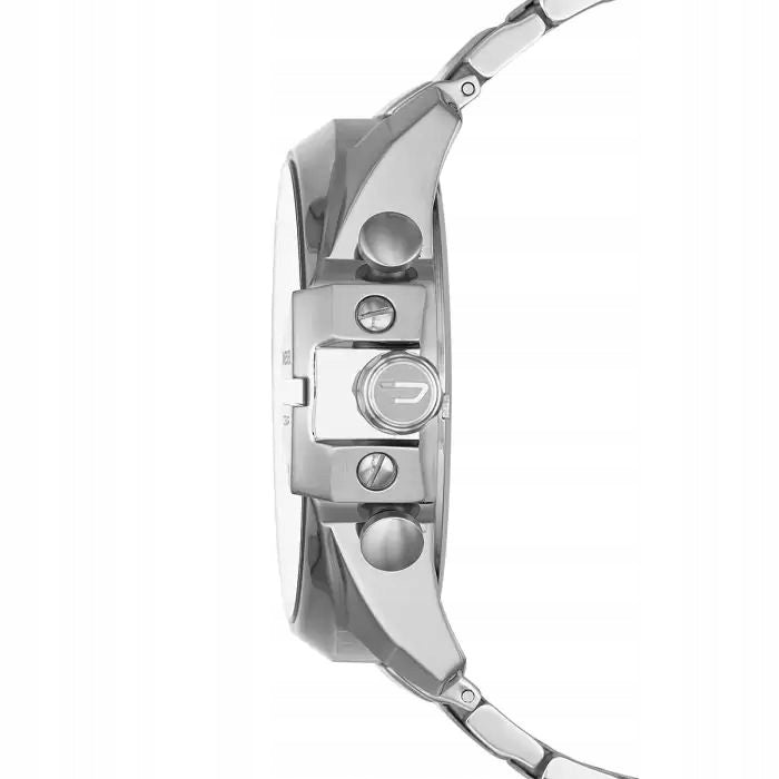 Men's Watch Diesel Mega Chief DZ4308 – Silver and Massive Chronograph Brand Diesel
