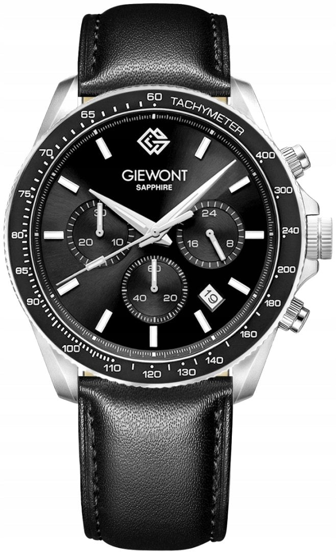 Men's Watch Giewont Chronograph Sapphire Black GW3520-A4