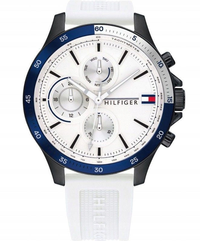 Men's Watch Tommy Hilfiger Brad 1791723 Multi-Eye Black Blue White